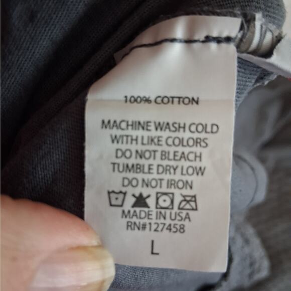 Affliction Skull T-Shirt Women's Large Gray Short Sleeves Studded Lace Cotton - Picture 8 of 11